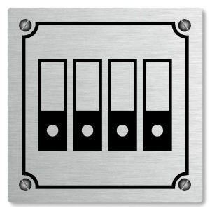 Archiv, 100x100mm, stříbrná, Kansas